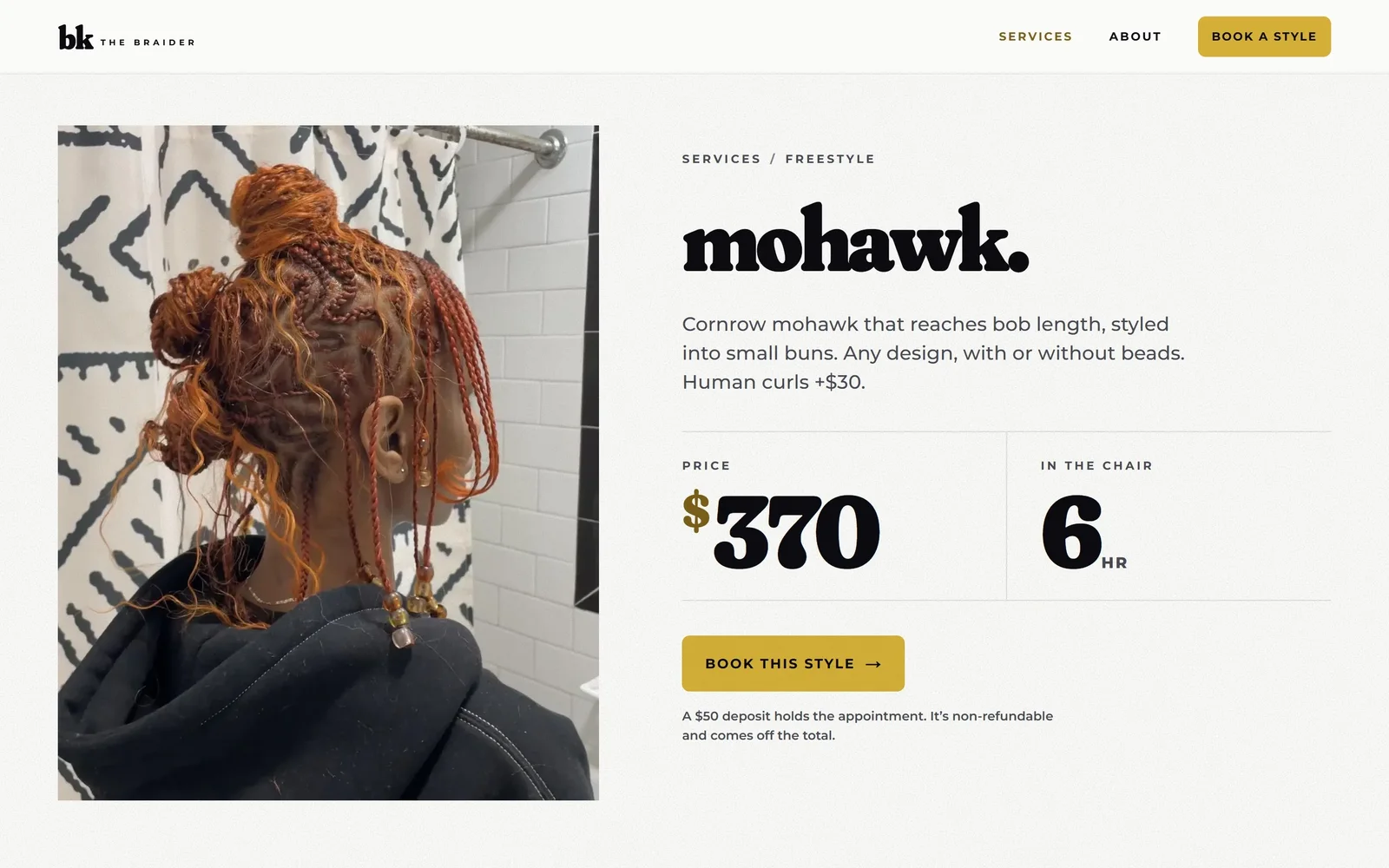 The Mohawk style page